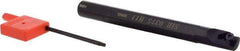 Iscar - Internal Thread, Right Hand Cut, 0.38" Shank Width x 0.38" Shank Height Indexable Threading Toolholder - 4" OAL, Various Insert Compatibility, SI Toolholder, Series IscarThread - Apex Tool & Supply