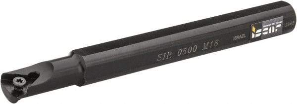 Iscar - Internal Thread, Right Hand Cut, 5/8" Shank Width x 5/8" Shank Height Indexable Threading Toolholder - 6" OAL, M 16 Insert Compatibility, SI Toolholder, Series SIR - Apex Tool & Supply