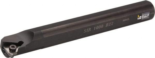 Iscar - Internal Thread, Right Hand Cut, 1" Shank Width x 1" Shank Height Indexable Threading Toolholder - 8" OAL, R 22 Insert Compatibility, SI Toolholder, Series SIR - Apex Tool & Supply