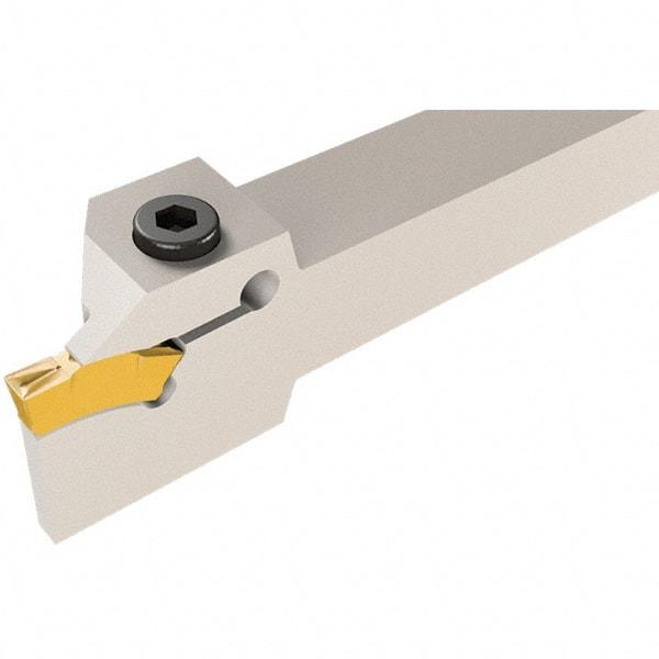 Iscar - TGD, External, Left Hand, 0.86" Max Depth of Cut, 0.236 to 1/4" Groove Width, Indexable Grooving Tool Holder - TGMF 6.. Insert Compatibility, 1" Shank Height, 1" Shank Width, 6" OAL - Apex Tool & Supply