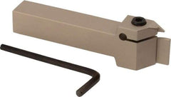 Iscar - TGD, External, Right Hand, 7.5mm Max Depth of Cut, 0.1181 to 1/8" Groove Width, Indexable Grooving Tool Holder - TGMF 3.. Insert Compatibility, 16mm Shank Height, 16mm Shank Width, 100mm OAL - Apex Tool & Supply