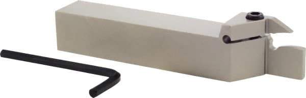 Iscar - TGD, External, Right Hand, 0.86" Max Depth of Cut, 0.236 to 1/4" Groove Width, Indexable Grooving Tool Holder - TGMF 6.. Insert Compatibility, 1" Shank Height, 1" Shank Width, 6" OAL - Apex Tool & Supply