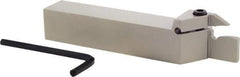 Iscar - TGD, External, Right Hand, 0.86" Max Depth of Cut, 0.236 to 1/4" Groove Width, Indexable Grooving Tool Holder - TGMF 6.. Insert Compatibility, 1" Shank Height, 1" Shank Width, 6" OAL - Apex Tool & Supply