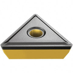 Iscar - TPMR322 Grade IC20N Carbide Turning Insert - Uncoated, 60° Triangle, 3/8" Inscr Circle, 1/8" Thick, 1/32" Corner Radius - Apex Tool & Supply