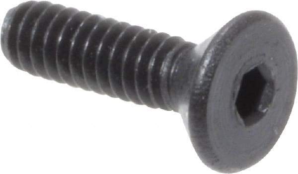 Value Collection - #0-80 UNF Hex Socket Drive, 82° Flat Screw - Alloy Steel, Black Oxide Finish, Fully Threaded, 1/4" OAL - Apex Tool & Supply