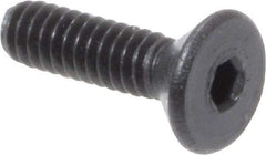 Value Collection - #0-80 UNF Hex Socket Drive, 82° Flat Screw - Alloy Steel, Black Oxide Finish, Fully Threaded, 1/4" OAL - Apex Tool & Supply
