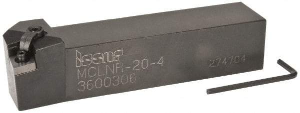 Iscar - MCLN, Right Hand Cut, 5° Lead Angle, 1-1/4" Shank Height x 1-1/4" Shank Width, Negative Rake Indexable Turning Toolholder - 6" OAL, CN.. Insert Compatibility, Series Comlock - Apex Tool & Supply