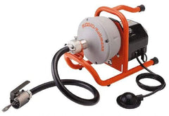 Ridgid - Electric Battery Drain Cleaning Machine - For 3/4" to 2" Pipe, 35' Cable - Apex Tool & Supply