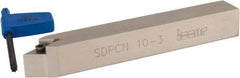 Iscar - SDPC, Neutral Cut, 5/8" Shank Height x 5/8" Shank Width, Neutral Rake Indexable Turning Toolholder - 4-1/2" OAL, DC..3 Insert Compatibility, Series Isoturn - Apex Tool & Supply
