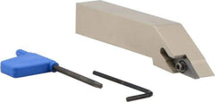 Iscar - SVJC, Left Hand Cut, 93° Lead Angle, 3/4" Shank Height x 3/4" Shank Width, Neutral Rake Indexable Turning Toolholder - 4-1/2" OAL, VC..33.. Insert Compatibility, Series Isoturn - Apex Tool & Supply