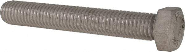 Value Collection - 1/2-13 UNC, 3-1/2" Length Under Head Hex Head Cap Screw - Fully Threaded, Grade 316 Stainless Steel, Uncoated, 3/4" Hex - Apex Tool & Supply