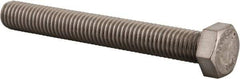 Value Collection - 1/2-13 UNC, 4" Length Under Head Hex Head Cap Screw - Fully Threaded, Grade 316 Stainless Steel, Uncoated, 3/4" Hex - Apex Tool & Supply
