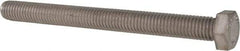 Value Collection - 1/2-13 UNC, 5-1/2" Length Under Head Hex Head Cap Screw - Fully Threaded, Grade 316 Stainless Steel, Uncoated, 3/4" Hex - Apex Tool & Supply