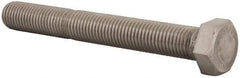 Value Collection - 1-8 UNC, 8" Length Under Head Hex Head Cap Screw - Fully Threaded, Grade 316 Stainless Steel, Uncoated, 1-1/2" Hex - Apex Tool & Supply
