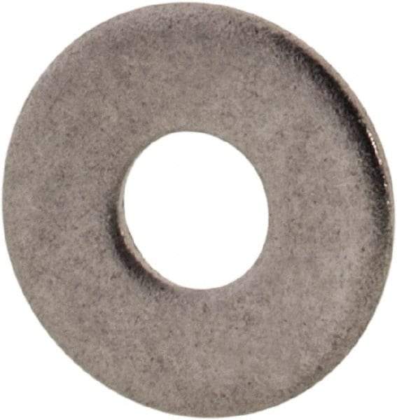 Value Collection - #2 Screw, Grade 316 Stainless Steel Standard Flat Washer - 3/32" ID x 1/4" OD, 0.025" Thick, Plain Finish - Apex Tool & Supply