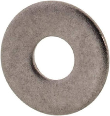 Value Collection - #2 Screw, Grade 316 Stainless Steel Standard Flat Washer - 3/32" ID x 1/4" OD, 0.025" Thick, Plain Finish - Apex Tool & Supply