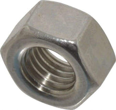 Value Collection - 5/16-24 UNF Stainless Steel Right Hand Hex Nut - 1/2" Across Flats, 7/64" High, Uncoated - Apex Tool & Supply