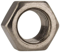 Value Collection - 3/8-24 UNF Stainless Steel Right Hand Hex Nut - 9/16" Across Flats, 21/64" High, Uncoated - Apex Tool & Supply