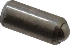 Gibraltar - 0.284" Body Length x 1/8" Body Diam, 0.5 Lb Init to 1 Lb Final End Force, Stainless Steel Press Fit Ball Plunger - 0.093" Ball Diam, 0.035" Max Ball Reach, +0.0010; +0.0020" Tolerance - Apex Tool & Supply