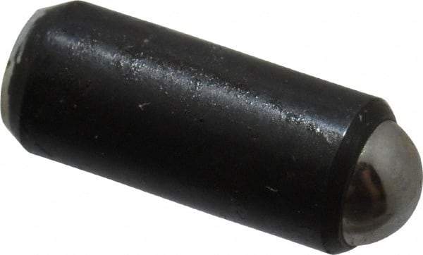 Gibraltar - 0.44" Body Length x 3/16" Body Diam, 1 Lb Init to 2.5 Lb Final End Force, Steel Press Fit Ball Plunger - 5/32" Ball Diam, 0.058" Max Ball Reach, +0.0010; +0.0020" Tolerance - Apex Tool & Supply
