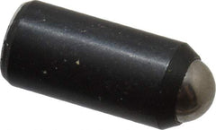 Gibraltar - 0.525" Body Length x 1/4" Body Diam, 1.5 Lb Init to 3.5 Lb Final End Force, Steel Press Fit Ball Plunger - 3/16" Ball Diam, 0.07" Max Ball Reach, +0.0010; +0.0020" Tolerance - Apex Tool & Supply