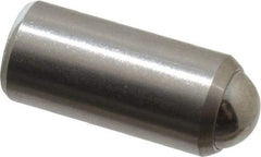 Gibraltar - 11/16" Body Length x 5/16" Body Diam, 2 Lb Init to 5 Lb Final End Force, Stainless Steel Press Fit Ball Plunger - 1/4" Ball Diam, 0.09" Max Ball Reach, +0.0010; +0.0020" Tolerance - Apex Tool & Supply