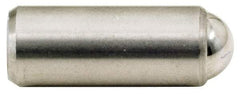 Gibraltar - 11/16" Body Length x 5/16" Body Diam, 8 Lb Init to 16 Lb Final End Force, Stainless Steel Press Fit Ball Plunger - 1/4" Ball Diam, 0.09" Max Ball Reach, +0.0010; +0.0020" Tolerance - Apex Tool & Supply