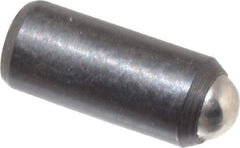 Gibraltar - 0.284" Body Length x 1/8" Body Diam, 0.75 Lb Init to 2.5 Lb Final End Force, Steel Press Fit Ball Plunger - 0.093" Ball Diam, 0.035" Max Ball Reach, +0.0010; +0.0020" Tolerance - Apex Tool & Supply