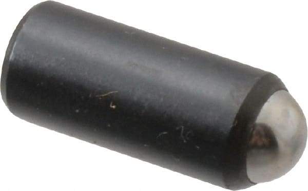 Gibraltar - 11/16" Body Length x 5/16" Body Diam, 4 Lb Init to 10 Lb Final End Force, Steel Press Fit Ball Plunger - 1/4" Ball Diam, 0.09" Max Ball Reach, +0.0010; +0.0020" Tolerance - Apex Tool & Supply