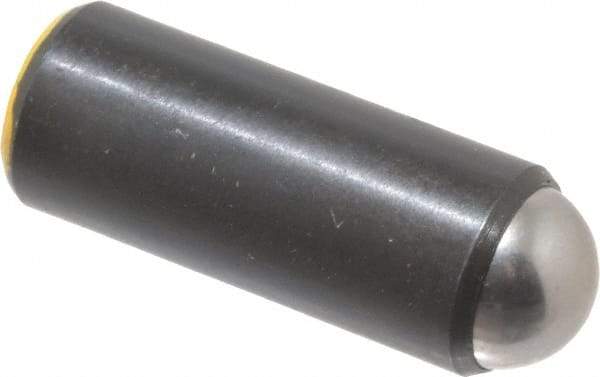 Gibraltar - 1.218" Body Length x 1/2" Body Diam, 12 Lb Init to 23 Lb Final End Force, Steel Press Fit Ball Plunger - 7/16" Ball Diam, 0.161" Max Ball Reach, +0.0010; +0.0020" Tolerance - Apex Tool & Supply