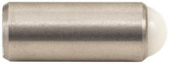 Gibraltar - 1.218" Body Length x 1/2" Body Diam, 8 Lb Init to 18 Lb Final End Force, Steel Press Fit Ball Plunger - 7/16" Ball Diam, 0.161" Max Ball Reach, +0.0010; +0.0020" Tolerance - Apex Tool & Supply