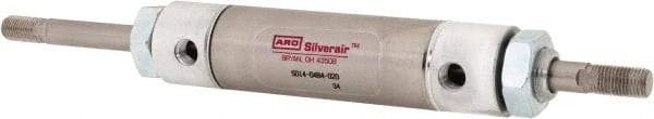 ARO/Ingersoll-Rand - 2" Stroke x 1-1/4" Bore Double Acting Air Cylinder - 1/8 Port, 7/16-20 Rod Thread, 200 Max psi, -40 to 160°F - Apex Tool & Supply