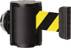 Lavi Industries - 3-1/2" High x 2-1/2" Long x 2-1/2" Wide Magnetic Wall Mount Barrier - Aluminum, Powdercoat Finish, Black, Use with Magnetic Wall Mount Barriers - Apex Tool & Supply