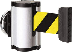 Lavi Industries - 3-1/2" High x 2-1/2" Long x 2-1/2" Wide Magnetic Wall Mount Barrier - Aluminum, Satin Chrome Finish, Satin Aluminum, Use with Magnetic Wall Mount Barriers - Apex Tool & Supply