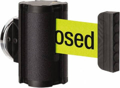 Lavi Industries - 3-1/2" High x 2-1/2" Long x 2-1/2" Wide Magnetic Wall Mount Barrier - Aluminum, Powdercoat Finish, Black, Use with Magnetic Wall Mount Barriers - Apex Tool & Supply