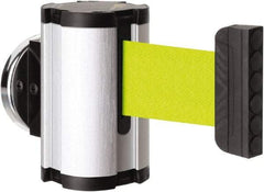Lavi Industries - 3-1/2" High x 2-1/2" Long x 2-1/2" Wide Magnetic Wall Mount Barrier - Aluminum, Satin Chrome Finish, Satin Aluminum, Use with Magnetic Wall Mount Barriers - Apex Tool & Supply
