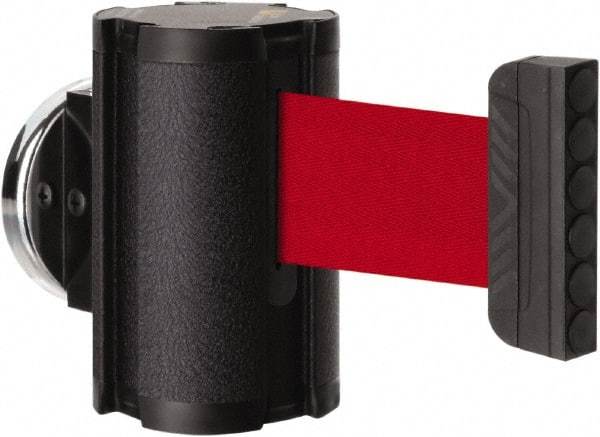 Lavi Industries - 3-1/2" High x 2-1/2" Long x 2-1/2" Wide Magnetic Wall Mount Barrier - Aluminum, Powdercoat Finish, Black, Use with Magnetic Wall Mount Barriers - Apex Tool & Supply