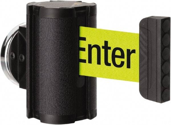 Lavi Industries - 3-1/2" High x 2-1/2" Long x 2-1/2" Wide Magnetic Wall Mount Barrier - Aluminum, Powdercoat Finish, Black, Use with Magnetic Wall Mount Barriers - Apex Tool & Supply