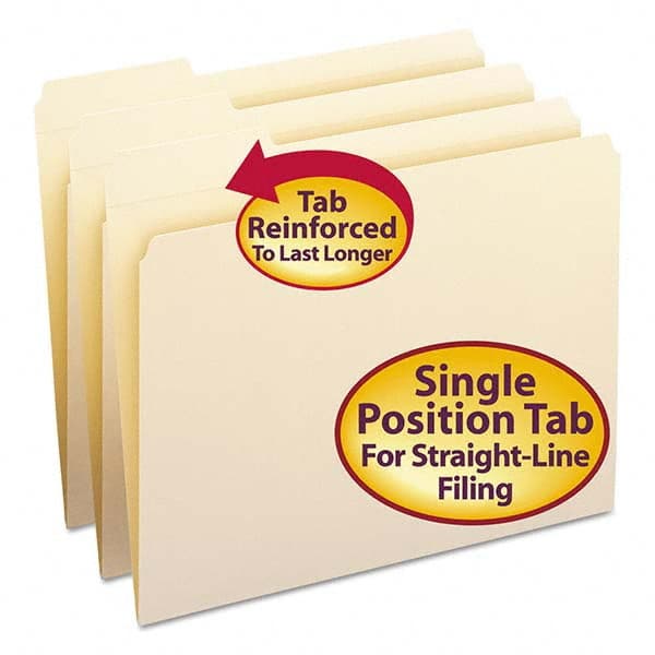 SMEAD - File Folders, Expansion Folders & Hanging Files Folder/File Type: File Folders with Top Tab Fastener Color: Manila - Apex Tool & Supply