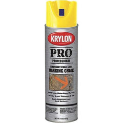 Krylon - 15 fl oz Yellow Marking Chalk - Solvent Base Formula - Apex Tool & Supply