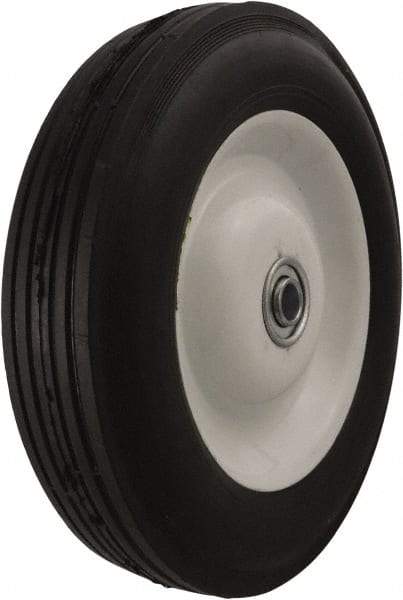 Marathon Industries - 8 Inch Diameter x 1-3/4 Inch Wide, Rubber Caster Wheel - 225 Lb. Capacity, 1-3/8 Inch Hub Length, 1/2 Inch Axle Diameter - Apex Tool & Supply