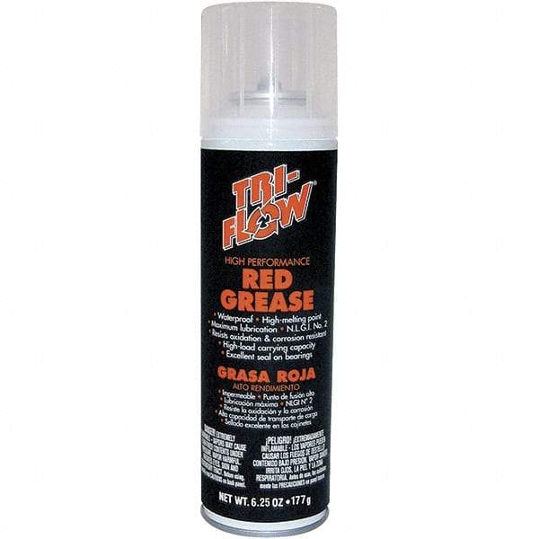 Tri-Flow - 6.25 oz Aerosol Aluminum High Temperature Grease - Brown, High Temperature, 475°F Max Temp, - Apex Tool & Supply