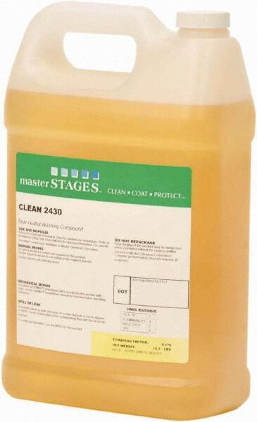 Master Fluid Solutions - 1 Gal Jug Cleaner - Low Foam, Series Clean 2430 - Apex Tool & Supply