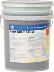 Master Fluid Solutions - Trim SOL LC sf, 5 Gal Pail Cutting & Grinding Fluid - Water Soluble, For Cutting, Grinding - Apex Tool & Supply