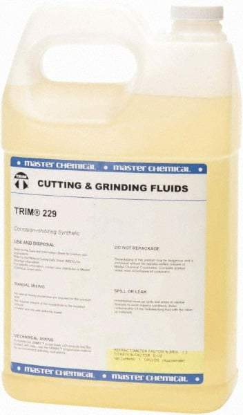 Master Fluid Solutions - Trim 229, 1 Gal Bottle Cutting Fluid - Synthetic - Apex Tool & Supply
