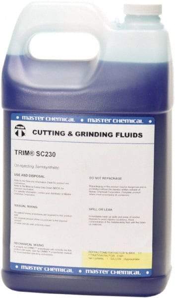 Master Fluid Solutions - Trim SC230, 1 Gal Bottle Cutting Fluid - Semisynthetic - Apex Tool & Supply