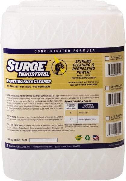 Surge Industrial - 5 Gal Pail Parts Washer Fluid - Water-Based - Apex Tool & Supply