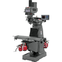 Jet - Knee Milling Machines Spindle Speed Control: Electronic Variable Speed Table Length (Inch): 9 - Apex Tool & Supply