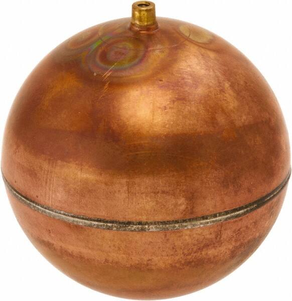 Control Devices - Metal Floats; Diameter (Inch): 6 ; Length (Inch): 6 ; Shape: Round ; Connection Type: SAE Thread ; Thread Size: 1/4-20 Female ; Material: Copper - Exact Industrial Supply
