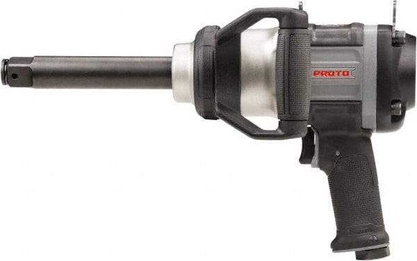 Proto - 1" Drive, 5,000 RPM, 2,500 Ft/Lb Torque Impact Wrench - Pistol Grip Handle, 900 IPM, 12 CFM, 90 psi, 1/2" NPT Inlet - Apex Tool & Supply